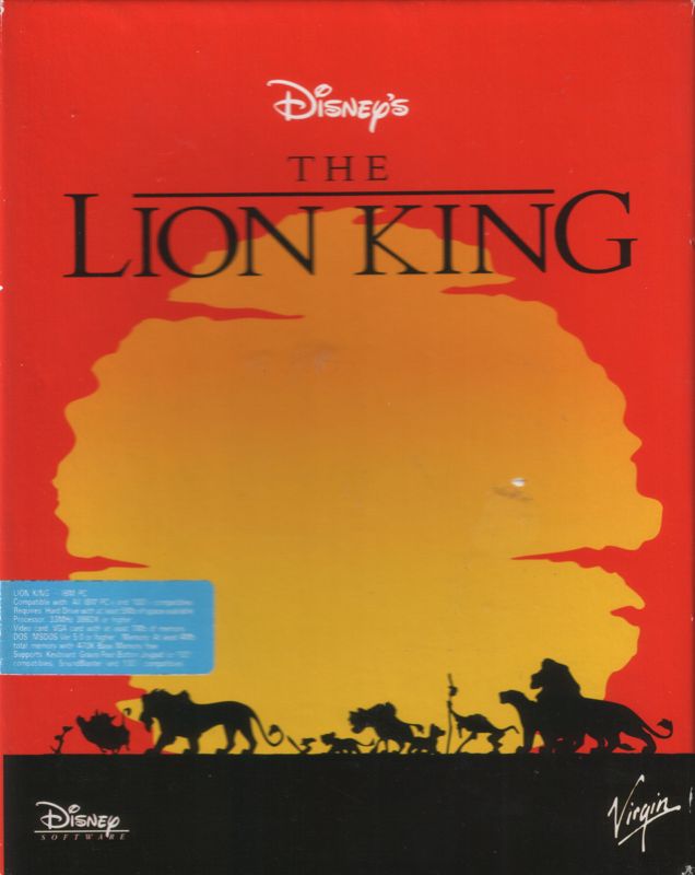 Front Cover for The Lion King (DOS)