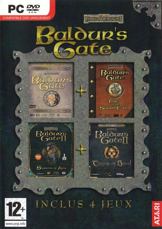 Front Cover for Baldur's Gate: 4 in 1 Boxset (Windows)