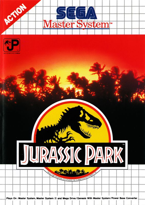 Front Cover for Jurassic Park (SEGA Master System)