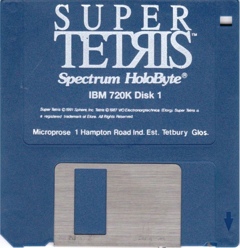 Media for Super Tetris (DOS) (3.5" Disk Release)