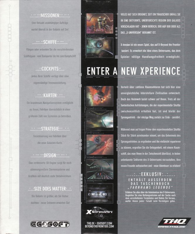 Back Cover for X-Tension (Windows)