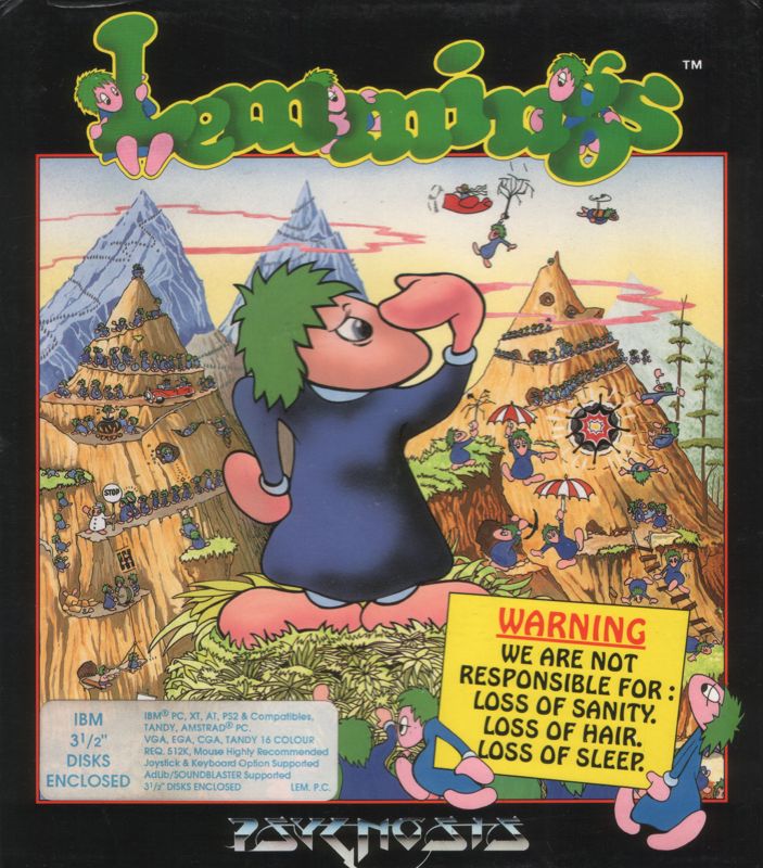 Front Cover for Lemmings (DOS)