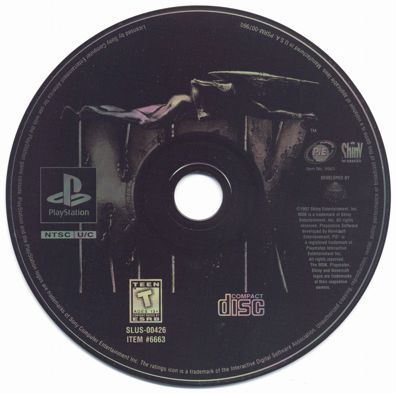 Media for MDK (PlayStation)