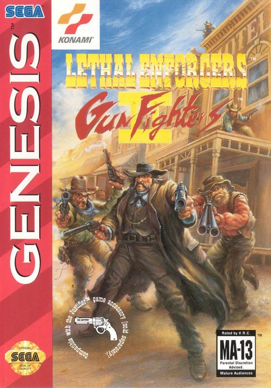 Front Cover for Lethal Enforcers II: Gun Fighters (Genesis)