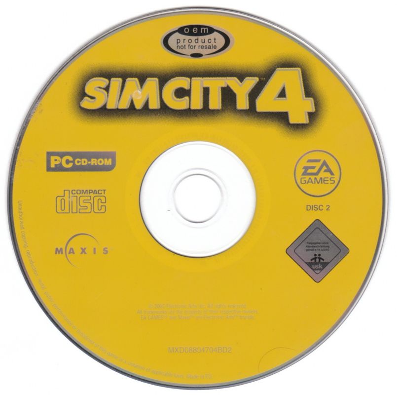 Media for SimCity 4 (Windows) (Software Pyramide release): Disc 2