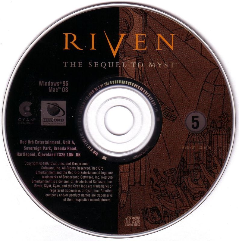 Media for Riven: The Sequel to Myst (Macintosh and Windows): Disc 5