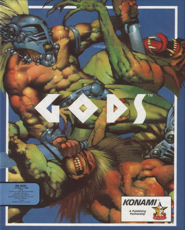 Front Cover for Gods (DOS)