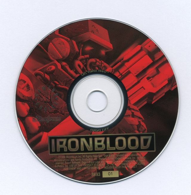 Media for Iron Blood (DOS) (Expert Software Gamers Choice line release)