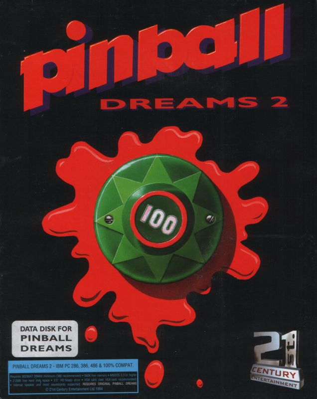 Front Cover for Pinball Dreams II (DOS)