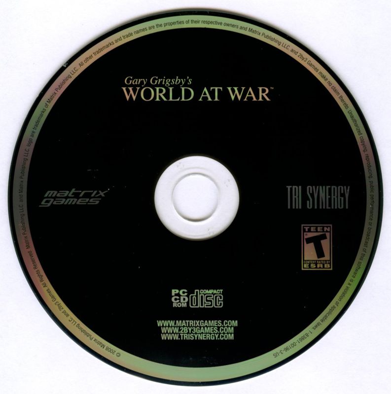 Gary Grigsby's World At War Cover Or Packaging Material - Mobygames