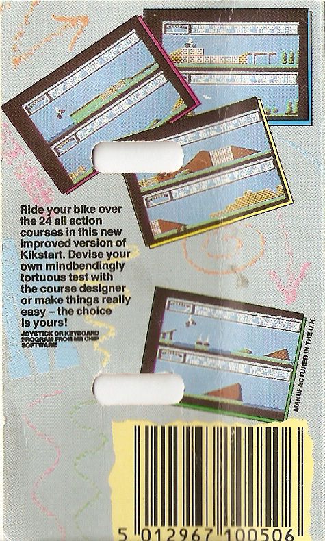Back Cover for Kikstart 2 (Commodore 64)
