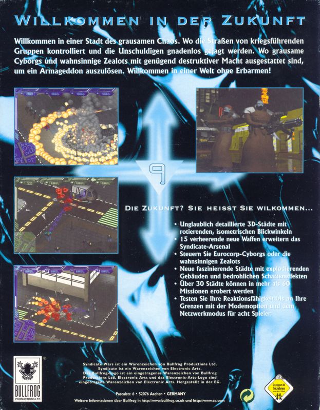 Back Cover for Syndicate Wars (DOS)