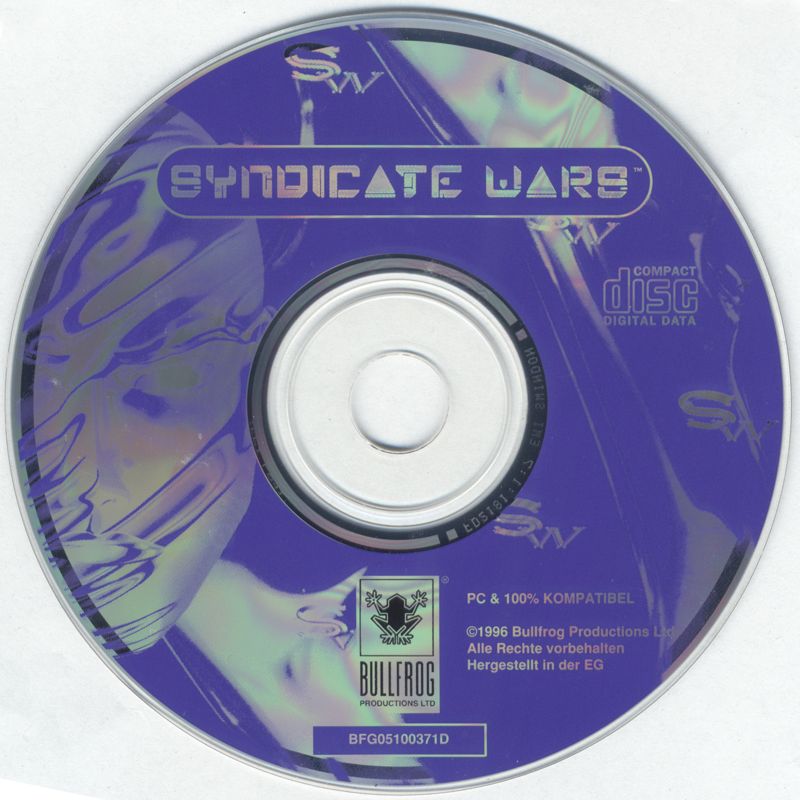 Media for Syndicate Wars (DOS) (EA CD-ROM Classics release)