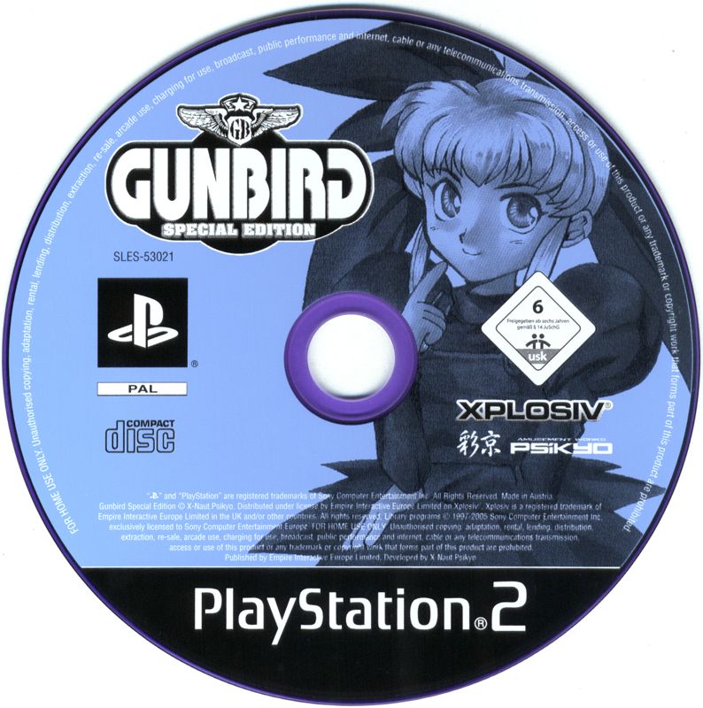 Gunbird: Special Edition cover or packaging material - MobyGames