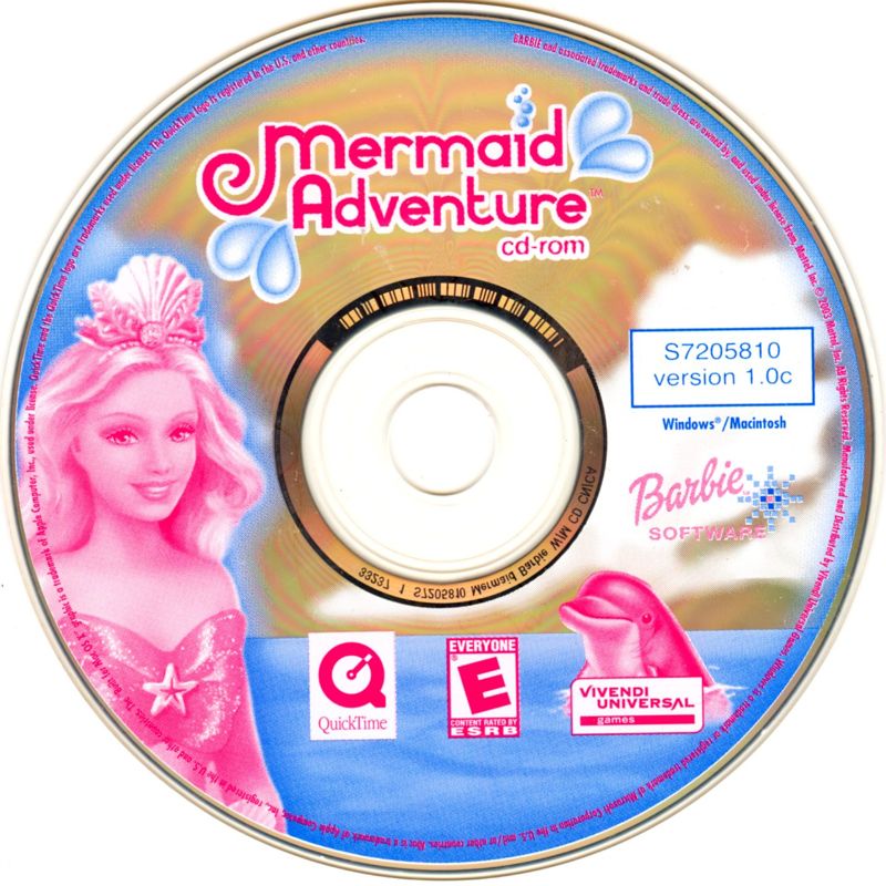 Media for Barbie Mermaid Adventure (Macintosh and Windows)
