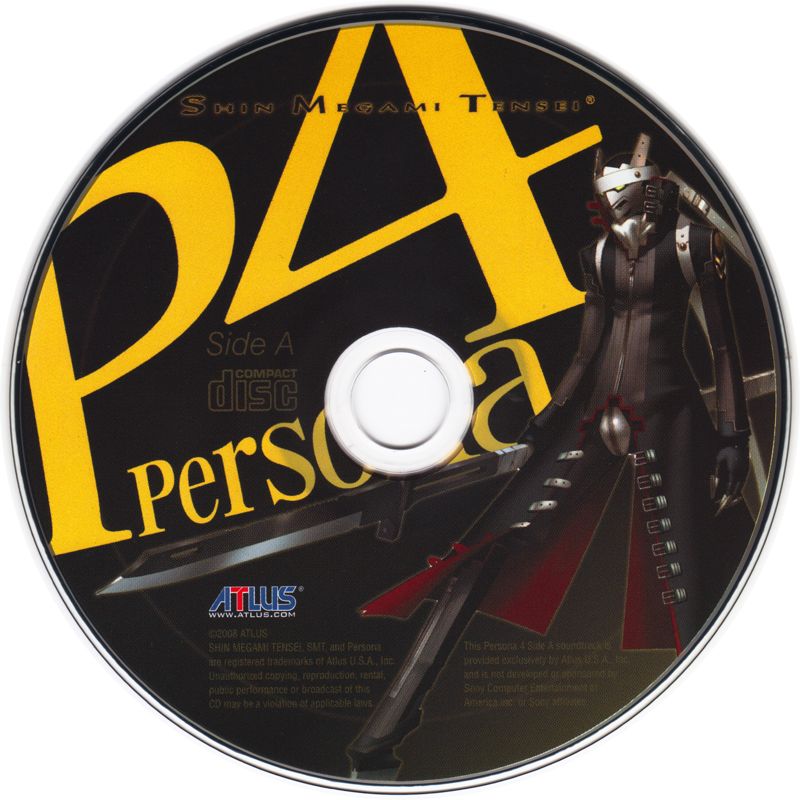 Soundtrack for Shin Megami Tensei: Persona 4 (PlayStation 2): Disc