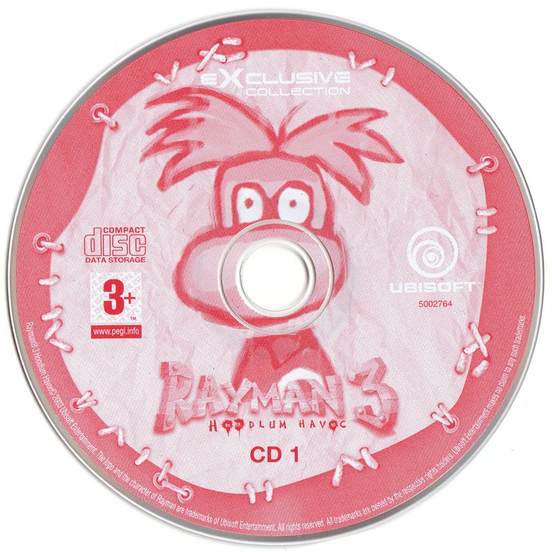 Media for Rayman 3: Hoodlum Havoc (Windows) (Ubisoft eXclusive release): Disc 1