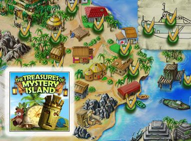 Front Cover for The Treasures of Mystery Island (Windows) (WildGames release)