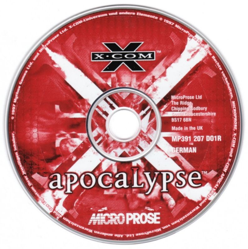 Media for The Best of Microprose Strategy (DOS and Windows): X-COM: Apocalypse Disc