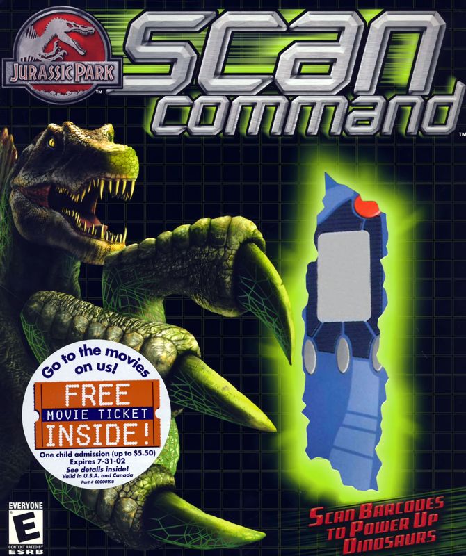 Front Cover for Scan Command: Jurassic Park (Windows)