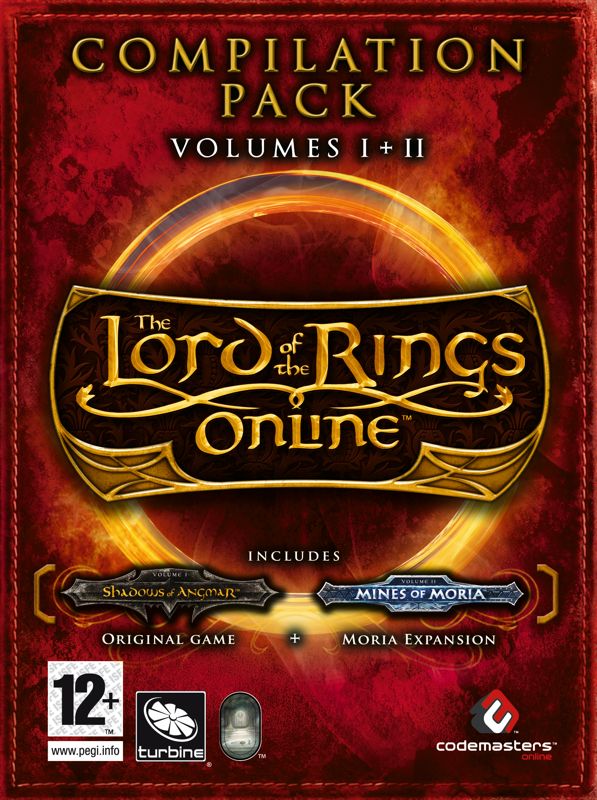 Front Cover for The Lord of the Rings Online: Compilation Pack - Volumes I+II (Windows) (Promotional cover art released August 2008)
