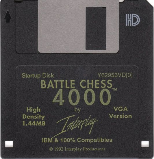Media for Battle Chess 4000 (DOS): Disk 1/3