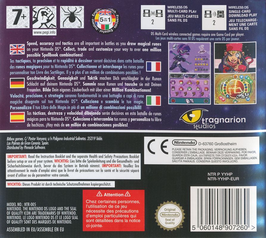 Back Cover for Doodle Hex (Nintendo DS)