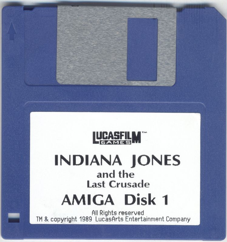 Media for Indiana Jones and the Last Crusade: The Graphic Adventure (Amiga) (Topshots Deluxe budget release): Disk 1/3