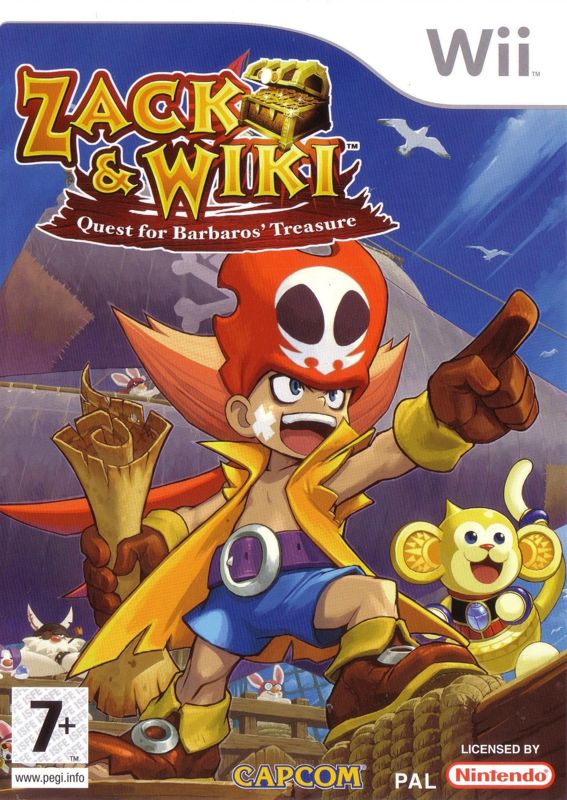 Front Cover for Zack & Wiki: Quest for Barbaros' Treasure (Wii)