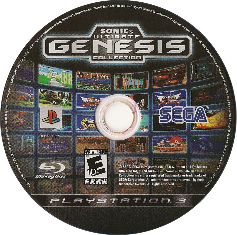 Media for Sonic's Ultimate Genesis Collection (PlayStation 3)