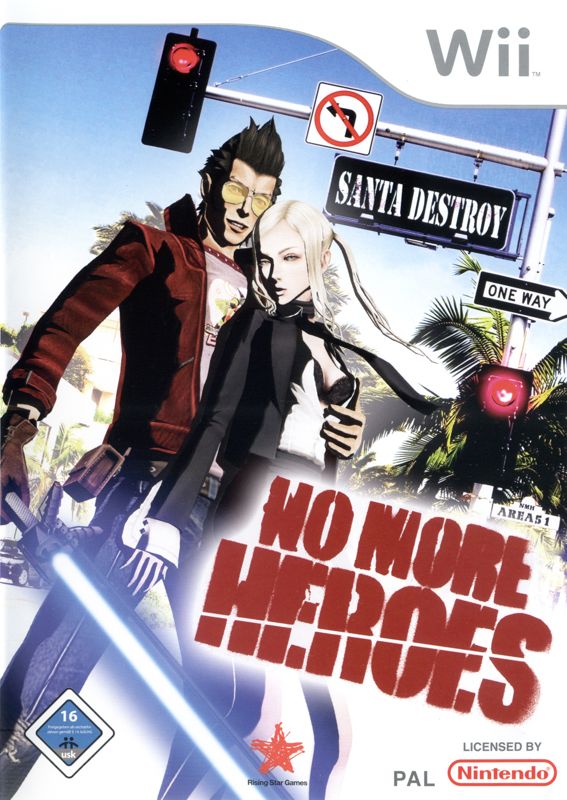 Front Cover for No More Heroes (Wii)