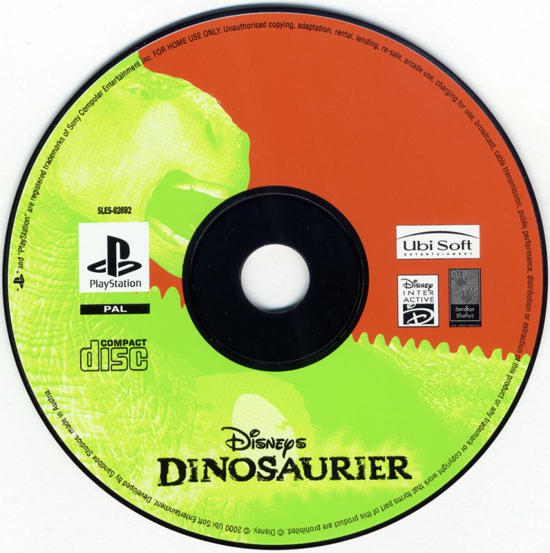 Media for Disney's Dinosaur (PlayStation)