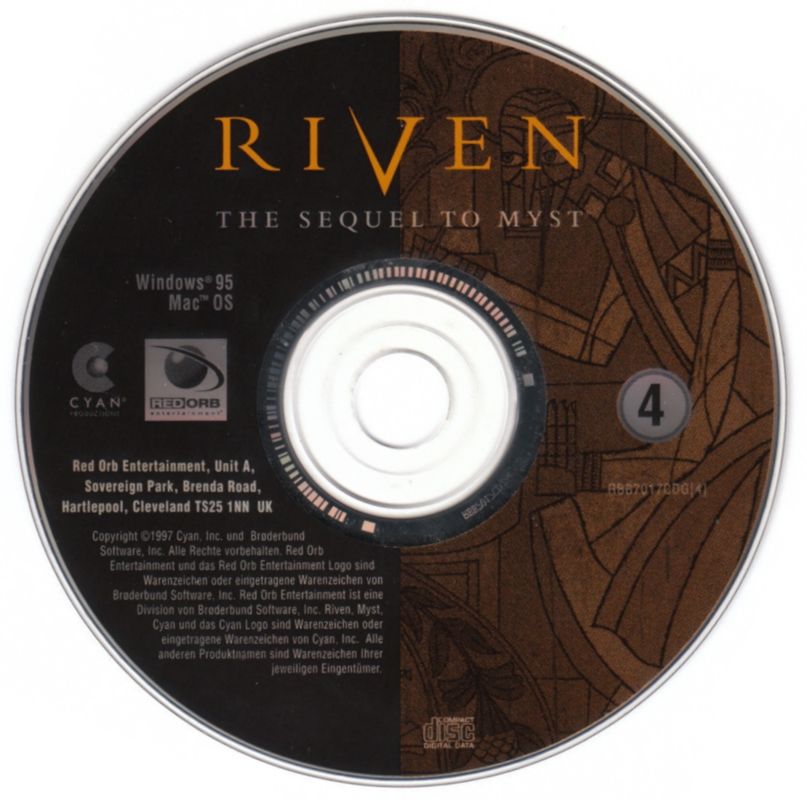 Media for Riven: The Sequel to Myst (Windows): Disc 4