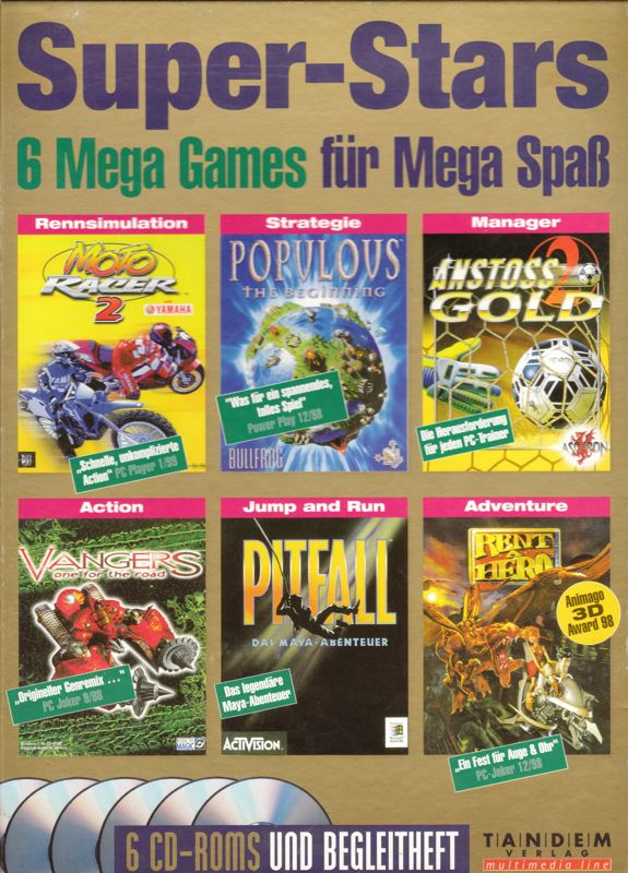 Front Cover for Super-Stars: 6 Mega Games für Mega Spaß (Windows)