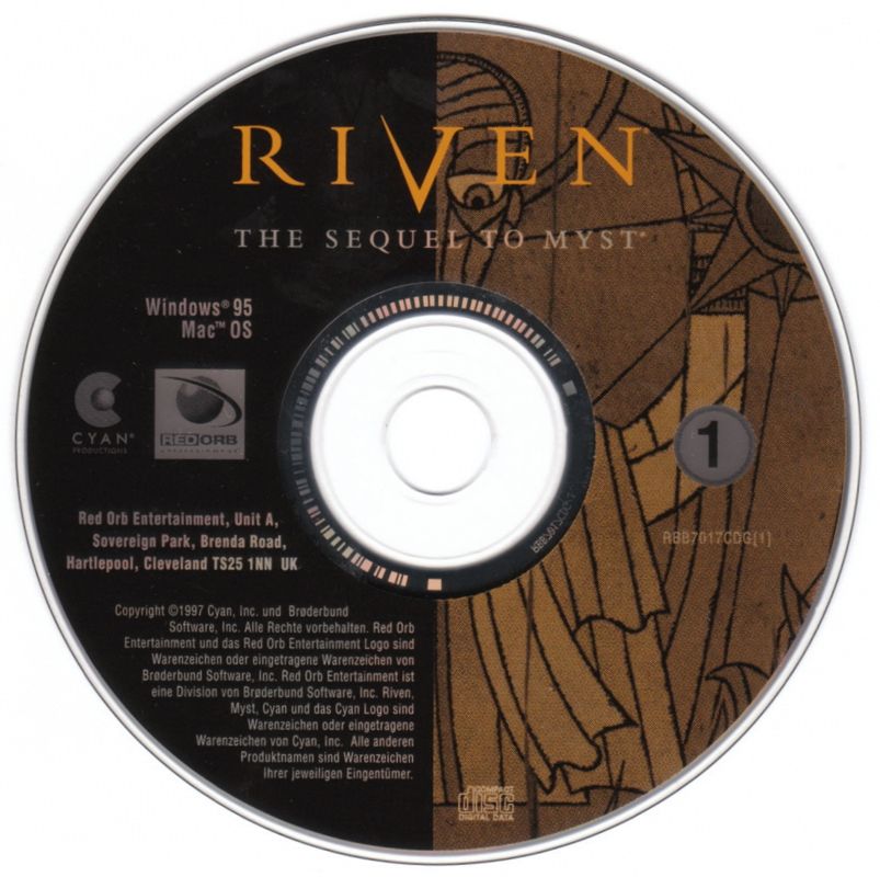 Media for Riven: The Sequel to Myst (Windows): Disc 1