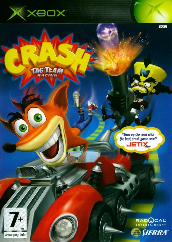 Front Cover for Crash Tag Team Racing (Xbox)