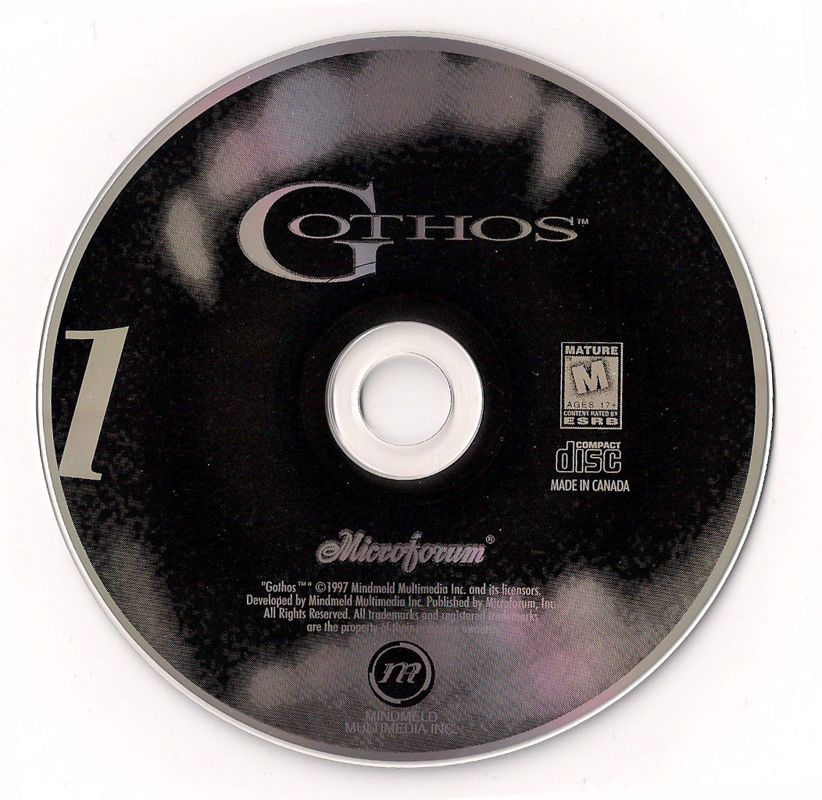 Media for Gothos (Macintosh and Windows): Disc 1 of 3