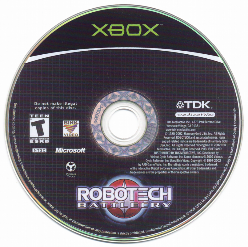 Media for Robotech: Battlecry (Xbox)