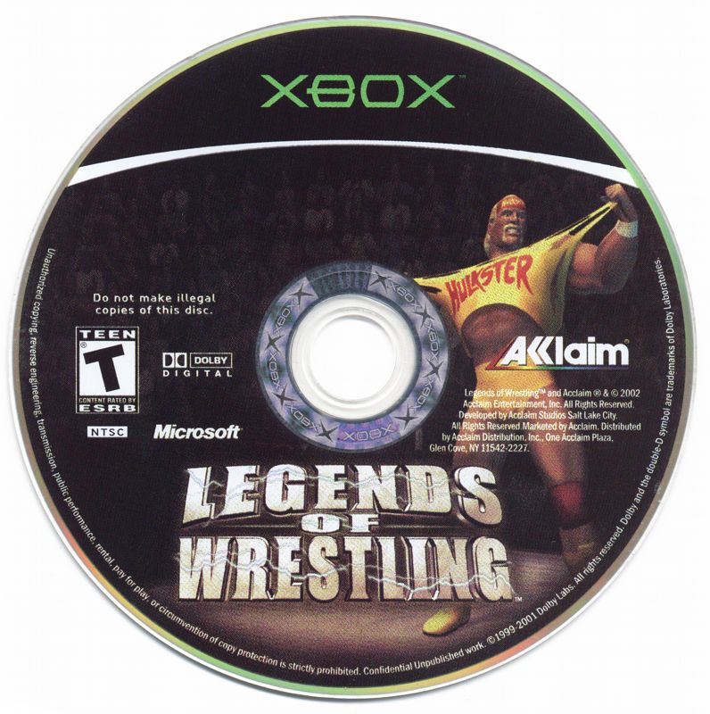 Media for Legends of Wrestling (Xbox)