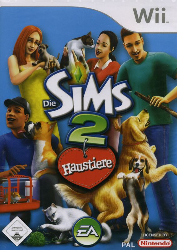 Front Cover for The Sims 2: Pets (Wii)