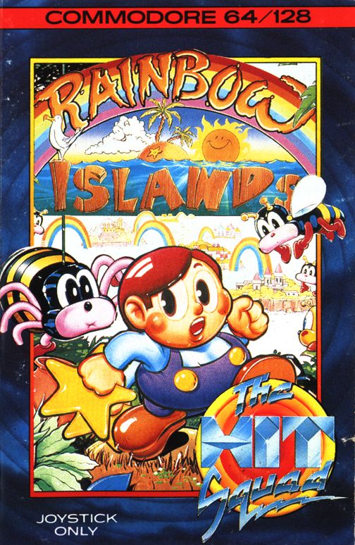 Front Cover for Rainbow Islands (Commodore 64) (The Hit Squad cassette release)
