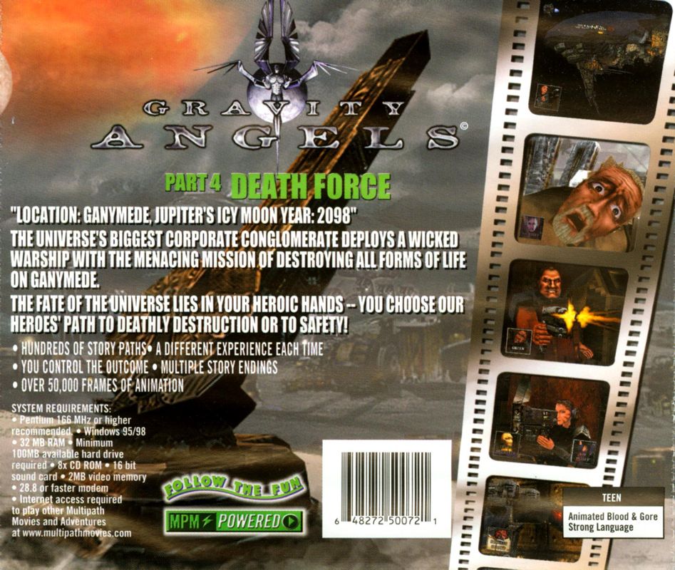 Back Cover for Gravity Angels Part 4: Death Force (Windows)