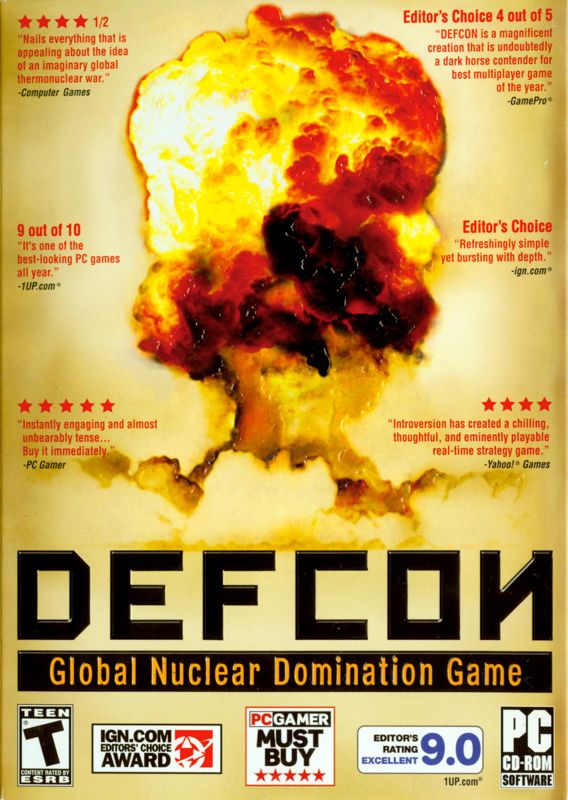 Front Cover for DEFCON: Global Nuclear Domination Game (Windows)
