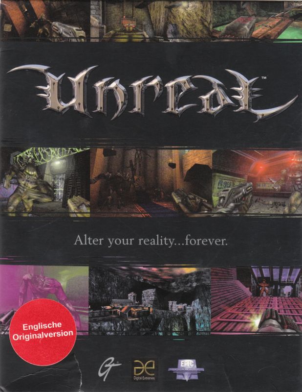 Front Cover for Unreal (Windows) (German release with European disc)