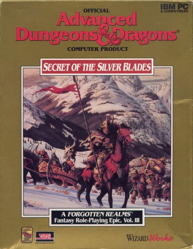 Front Cover for Secret of the Silver Blades (DOS) (1995 Wizard Works release)