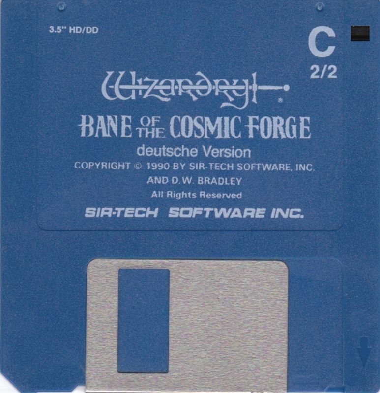 Media for Wizardry: Bane of the Cosmic Forge (DOS) (3.5" floppy release): Disk 2/2