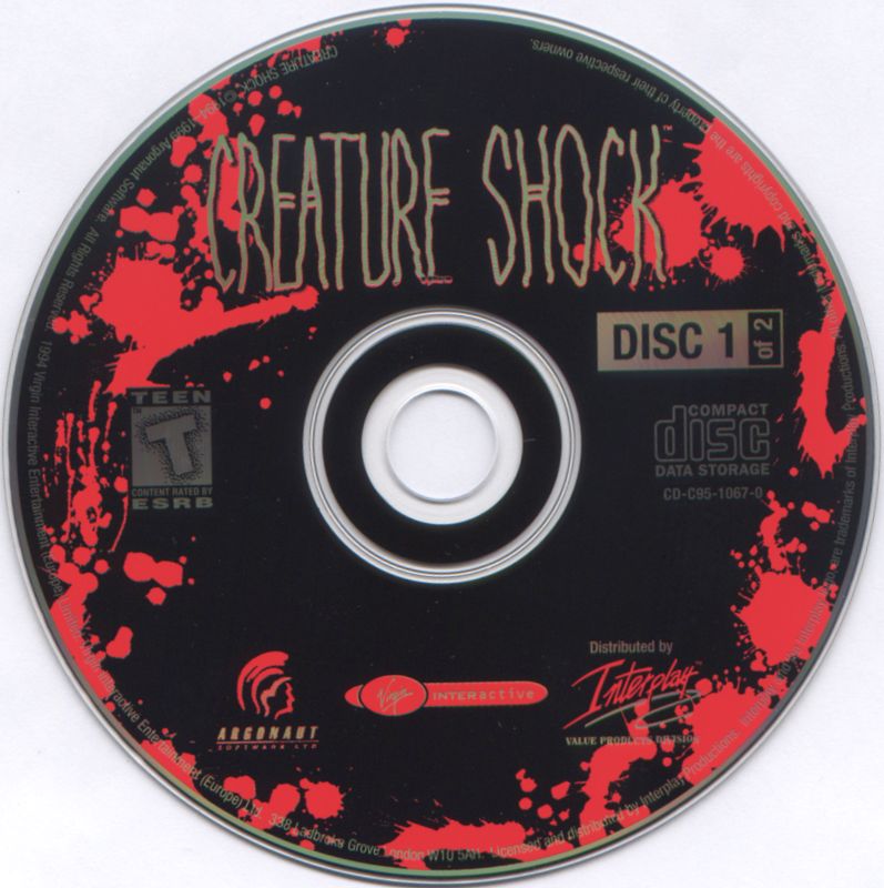 Media for Creature Shock (DOS) (1999 Interplay release)