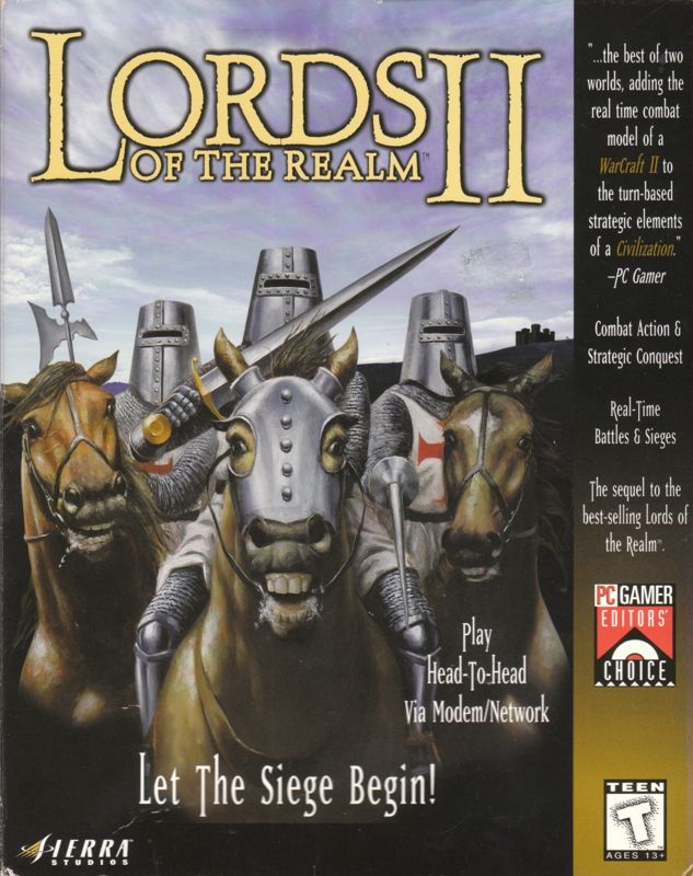 Front Cover for Lords of the Realm II (DOS and Windows) (PC Gamer Editor's Choice)