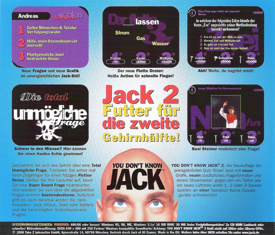 You Don't Know Jack Quiz Pack cover or packaging material MobyGames