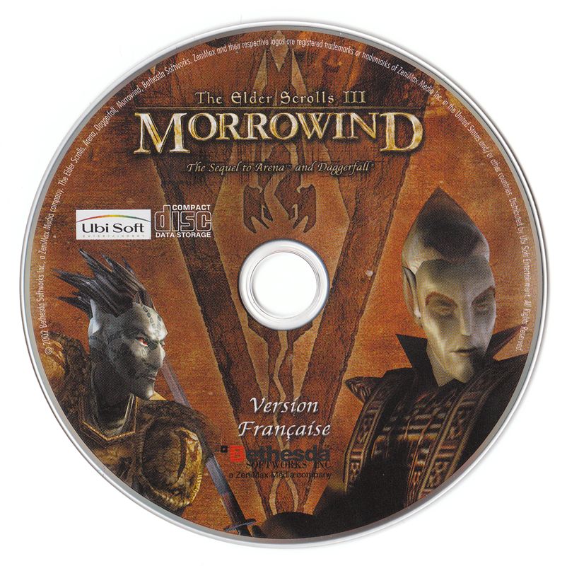 Media for The Elder Scrolls III: Morrowind (Collector's Edition) (Windows): Morrowind Disc